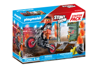 Starter Pack Stuntshow Motorrad mit Feuerwand - PLAYMOBIL...