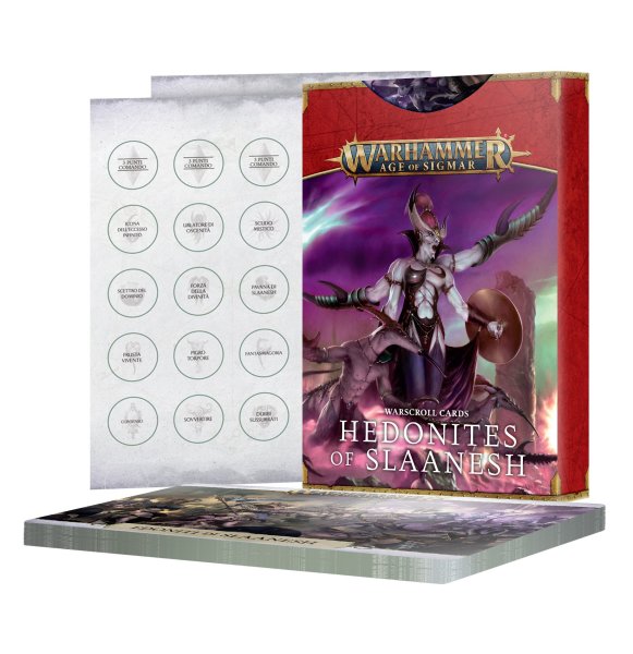 WARHAMMER AGE OF SIGMAR: KRIEGSROLLENKARTEN - HEDONITES  OF SLAANESH (DEUTSCH)