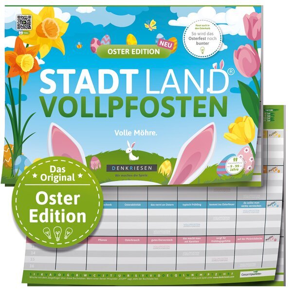 DENKRIESEN - STADT LAND VOLLPFOSTEN® - OSTER EDITION - "Volle Möhre." - A4