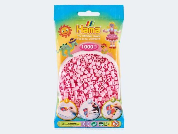 Hama 1000 Perlen rosa pastell