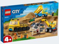 LEGO City Baufahrzeuge und Kran mit Abrissbirne - 60391