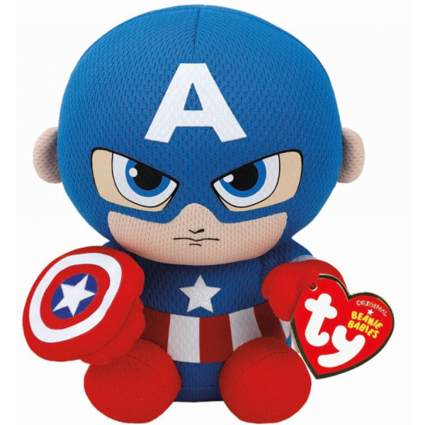 Ty Beanie Captain America 15cm Marvel Avengers