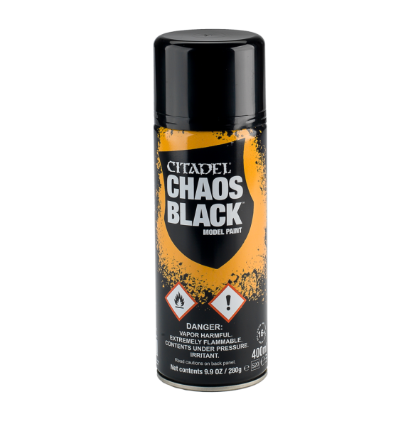 CHAOS BLACK SPRAY PAINT (UK/ROW)