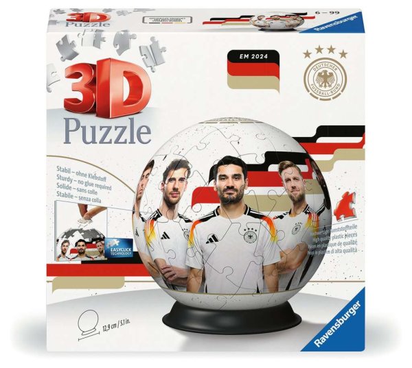 Puzzle-Ball Nationalmannschaft DFB 2024 - Ravensburger - 3D Puzzle Ball