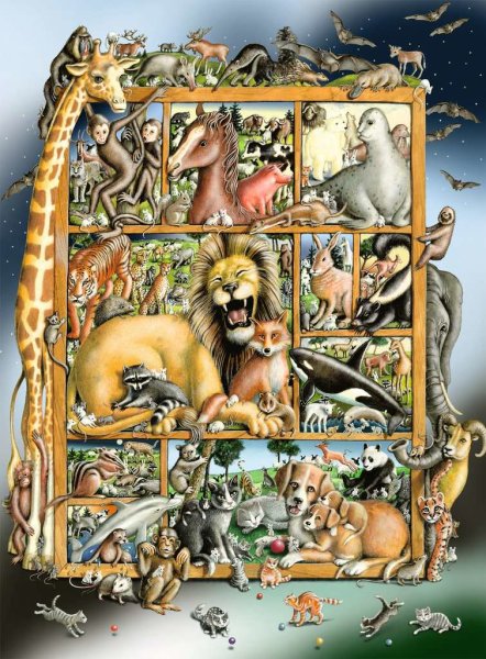 Tiere im Regal - Ravensburger - Kinderpuzzle