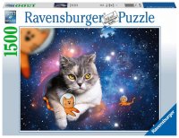 Puzzle - Katzen fliegen im Weltall - 1500 Teile Puzzles