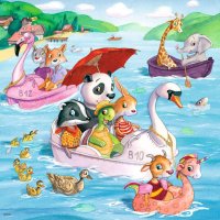 Puzzle - Auf dem Wasser - 3 X 49 Teile Puzzles