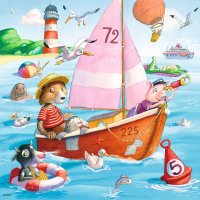 Puzzle - Auf dem Wasser - 3 X 49 Teile Puzzles