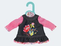 Dolly Moda - Jeans Kleid Blumen 36cm - Neu 2023