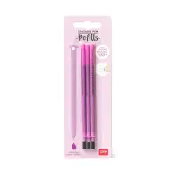 3 PCS  ERASABLE GEL PEN REFILLS - 0,7 MM - PURPLE INK