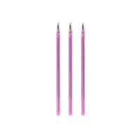 3 PCS  ERASABLE GEL PEN REFILLS - 0,7 MM - PURPLE INK