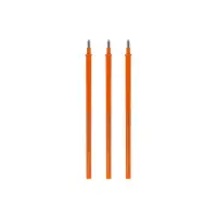 3 PCS  ERASABLE GEL PEN REFILLS - 0,7 MM - ORANGE INK