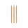 3 PCS  ERASABLE GEL PEN REFILLS - 0,7 MM - ORANGE INK