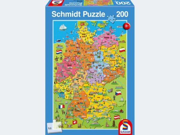Puzzle - Deutschlandkarte mit Bildern200
