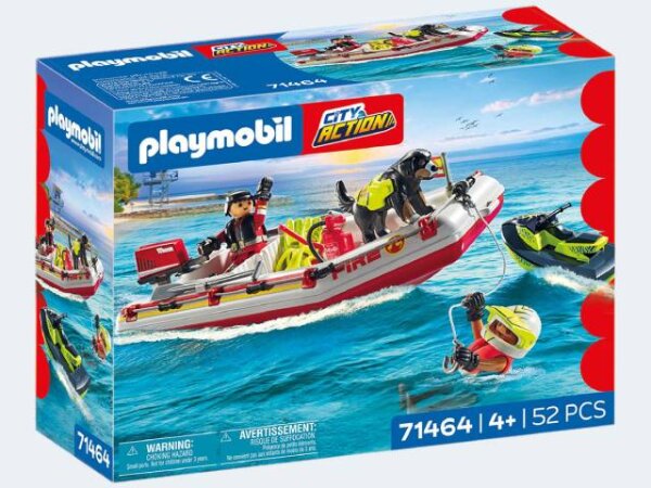 Playmobil Feuerwehrboot mit Aquascooter