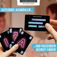 DENKRIESEN - STADT LAND VOLLPFOSTEN® – Das Kartenspiel – PARTY EDITION "Jetzt gehts rund."