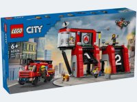 LEGO City Feuerwehrstation mit Drehleiterfahrzeug - 60414