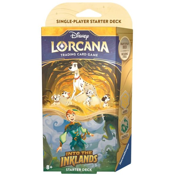 Disney Lorcana: Die Tintenlande -  Starter Deck Bernstein und Smaragd  (Englisch)