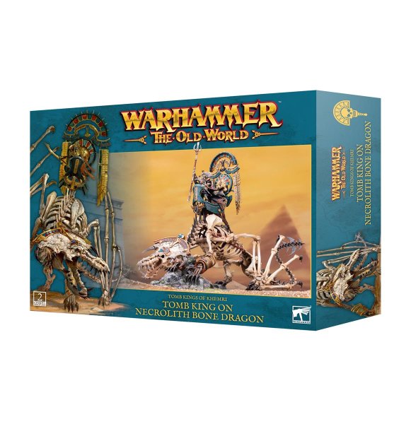 THE OLD WORLD: TOMB KINGS OF KHEMRI - TOMB KING ON NECROLITH BONE DRAGON