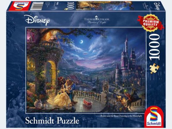 Puzzle - Disney, Die Schöne und das Biest, Tanz im Mondlicht__1000