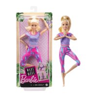 Barbie Made to Move Puppe pink