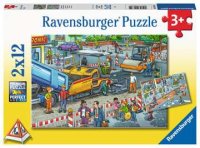 Puzzle - Straßenbaustelle - 2 x 12 Teile Puzzles