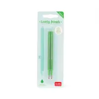 2 PCS LOVELY FRIENDS REFILL - 0,5 MM - GREEN INK