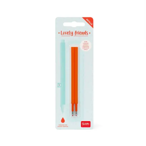 2 PCS LOVELY FRIENDS REFILL - 0,5 MM - ORANGE INK