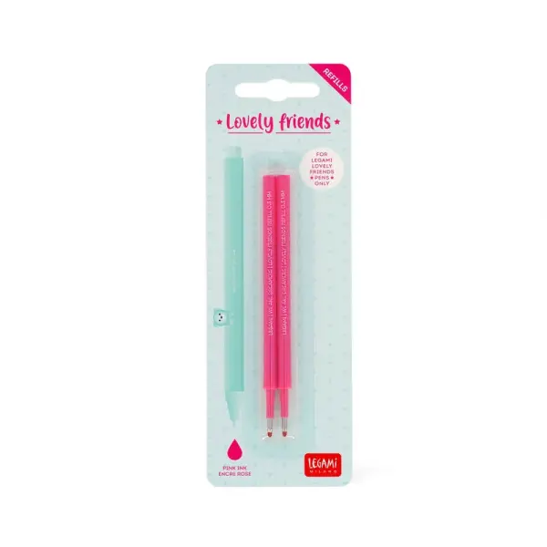 2 PCS LOVELY FRIENDS REFILL - 0,5 MM - PINK INK