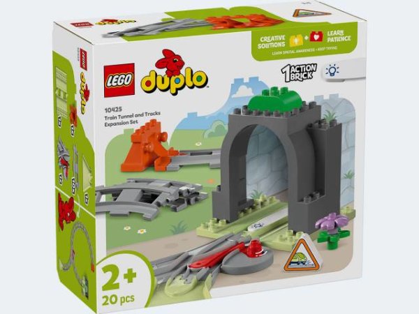 LEGO Duplo Eisenbahntunnel u Schienen Erweiterung - 10425