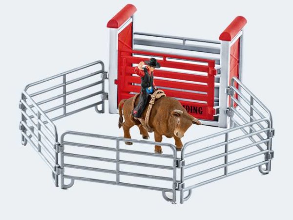 Schleich Farm Bull riding mit Cowboy