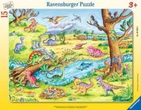 Puzzle - Die kleinen Dinosaurier - 8-17 Teile Rahmenpuzzles
