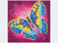 Crystal Art Card Schmetterling 18x18cm - 49367