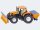 Traktor mit Räumschild und Streuer